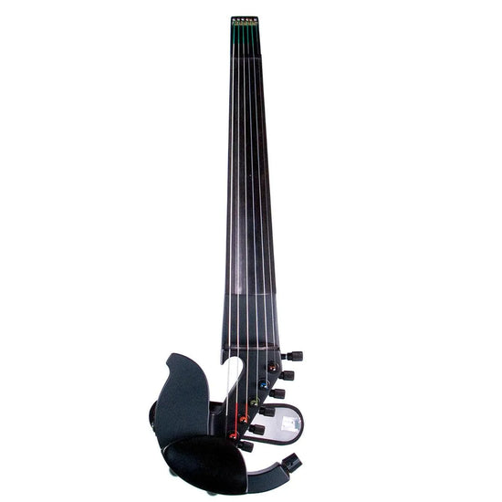 Jordan 6-string electric violin, Satin Black with Starfish Designs pickup - Electric Violin Shop