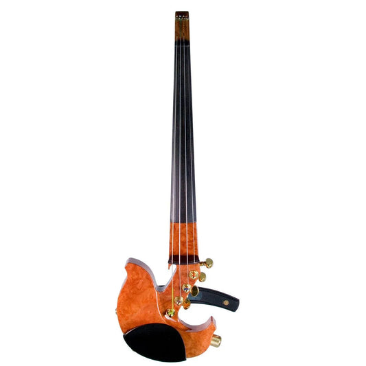 Jordan 4-string electric violin, Maple Burl with Starfish Designs pickup - Electric Violin Shop