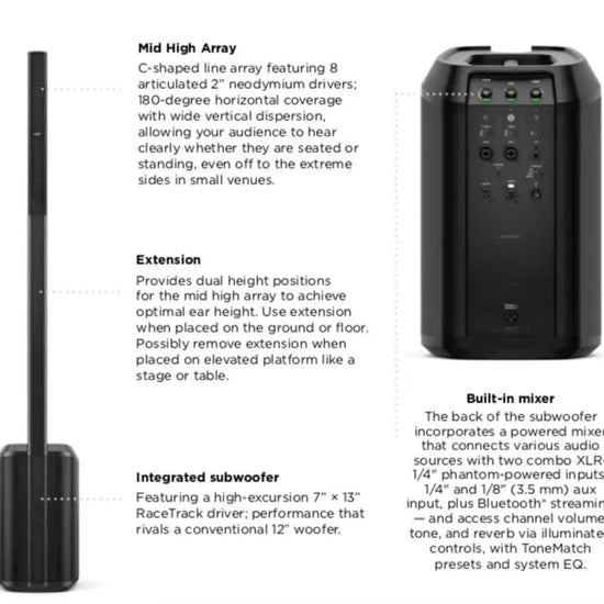 Bose Array System Bose L1 PRO8 Portable Line Array System | Electric Violin Shop