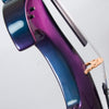Violonchelo eléctrico Bridge Draco, acabado en color violeta/verde