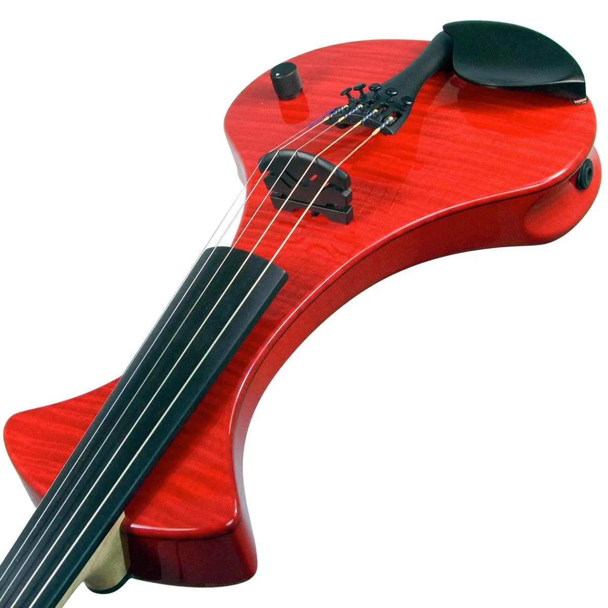 MSI Modern 5-string semi-hollow electric violin, Transparent Red Maple Top - Electric Violin Shop