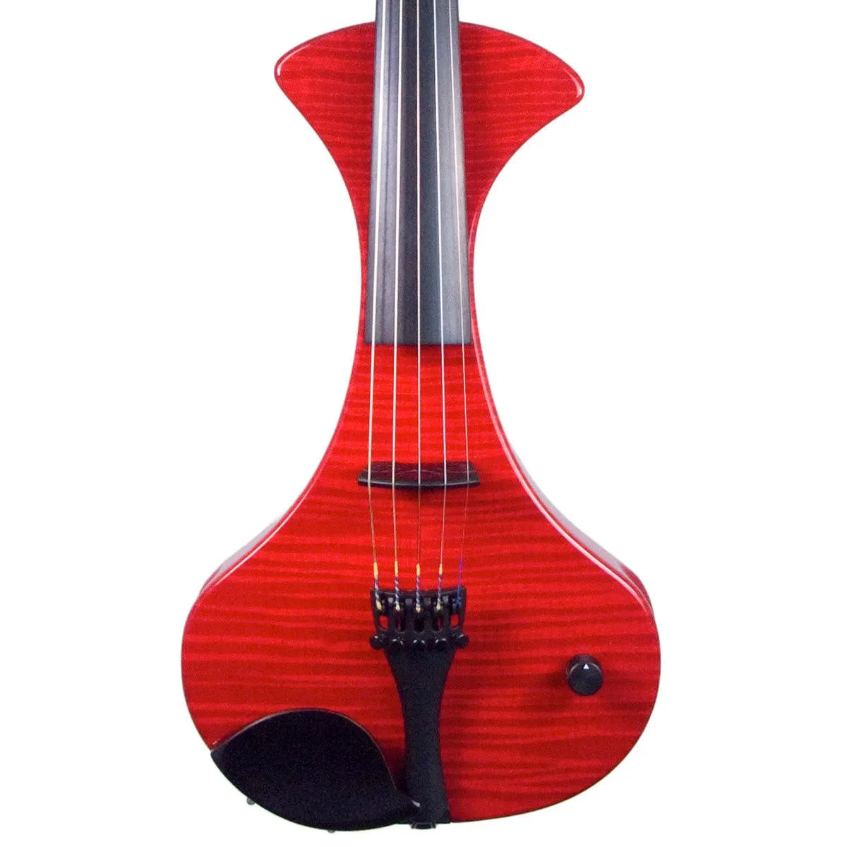 MSI Modern 5-string semi-hollow electric violin, Transparent Red Maple Top - Electric Violin Shop