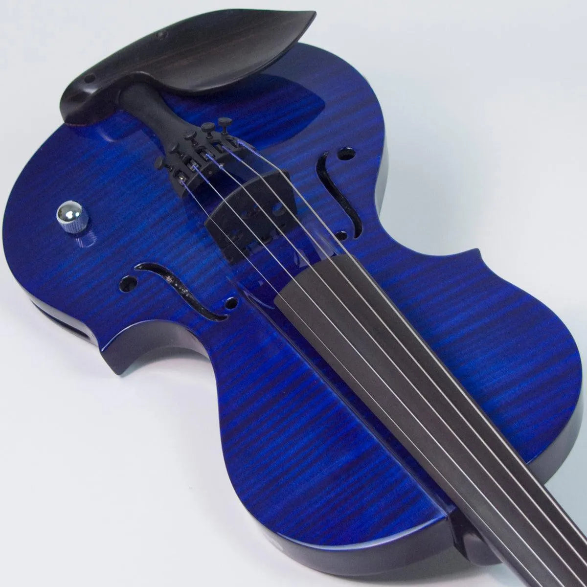 Wood Violins Nashville 5-string electric violin, Transparent Blue - Electric Violin Shop