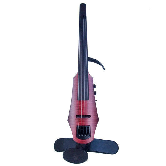 NS Design NXT5a violin, Burgundy Satin - Electric Violin Shop