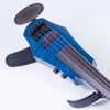 NS Design WAV 5 violin, Transparent Blue Maple Top - Electric Violin Shop