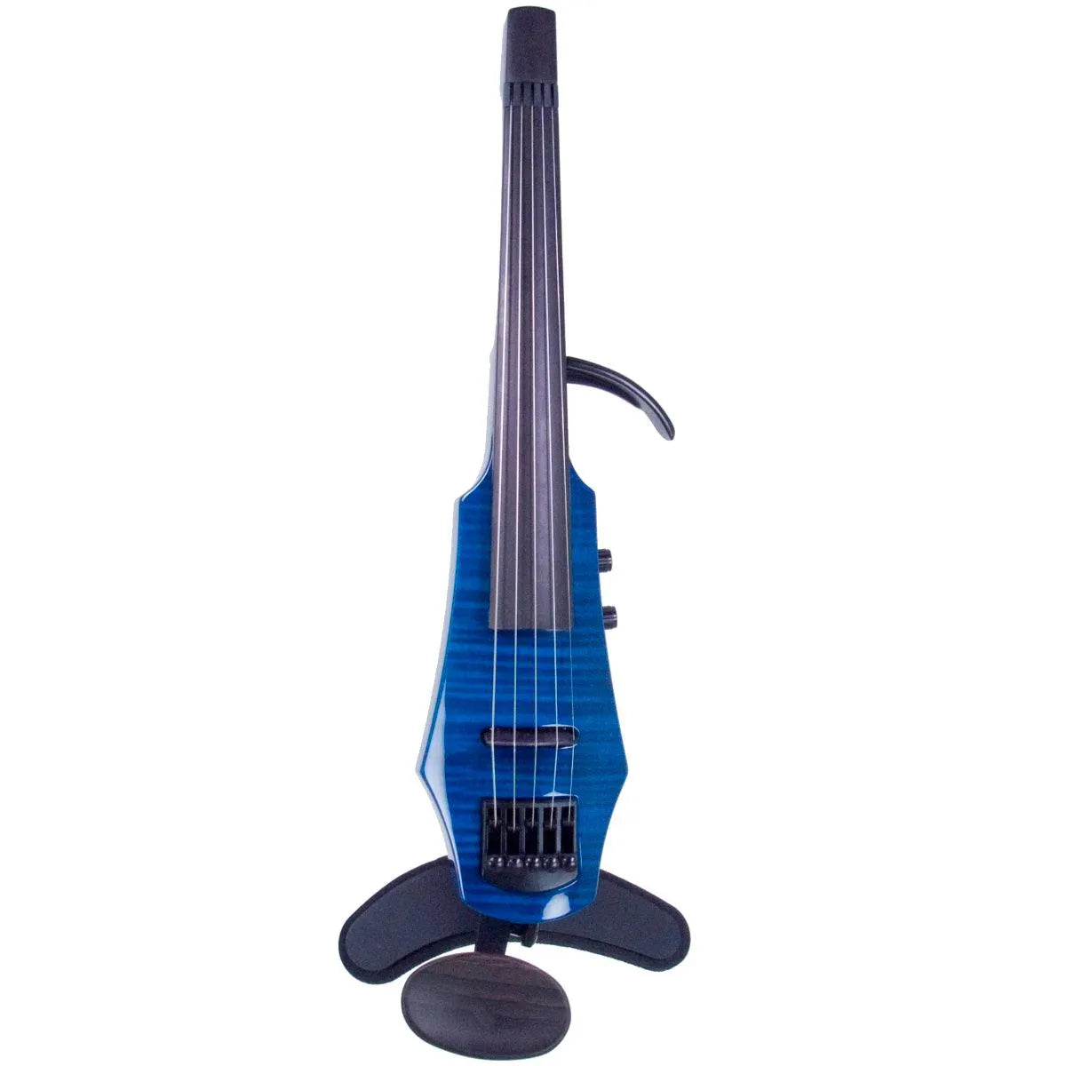 NS Design WAV 5 violin, Transparent Blue w/Maple Top – Electric Violin Shop