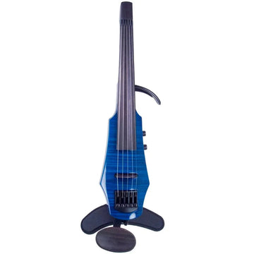 NS Design WAV5 Electric Violin, 5-string Transparent Blue
