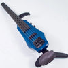 NS Design WAV 5 violin, Transparent Blue Maple Top - Electric Violin Shop