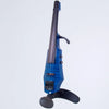 NS Design WAV 5 violin, Transparent Blue Maple Top - Electric Violin Shop