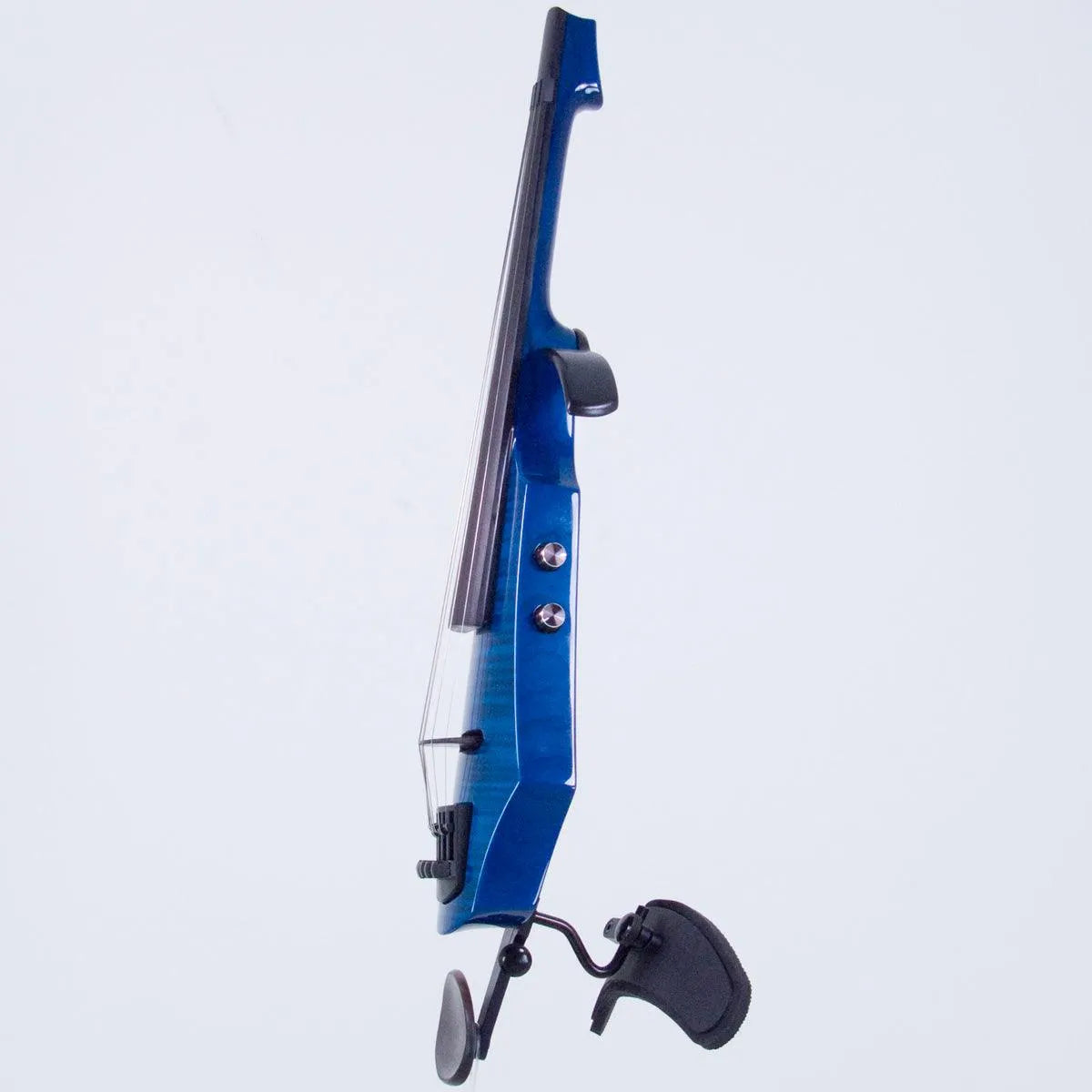 NS Design WAV 5 violin, Transparent Blue Maple Top - Electric Violin Shop