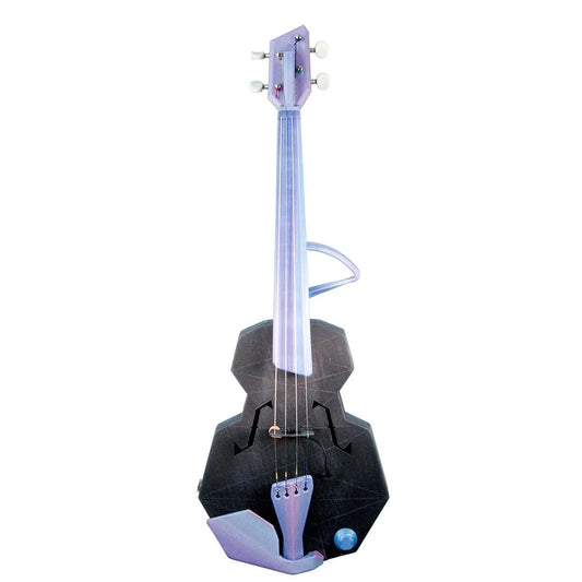 OpenFab Strata Base Layer 4-String Acoustic-Electric Violin, Silver Nebula - Electric Violin Shop