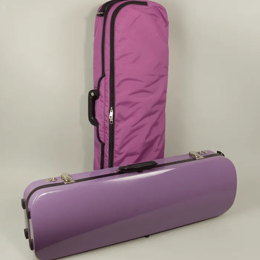 Bobelock 1060 oblong violin case, Purple/Grey - Electric Violin Shop