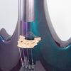 Violonchelo eléctrico Bridge Draco, acabado en color violeta/verde