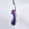 Violonchelo eléctrico Bridge Draco, acabado en color violeta/verde