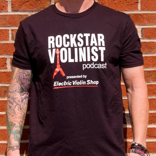 Rockstar Violinist Podcast T-Shirt - Gildan Softstyle® cotton, Men's & Women's sizes - Electric Violin Shop