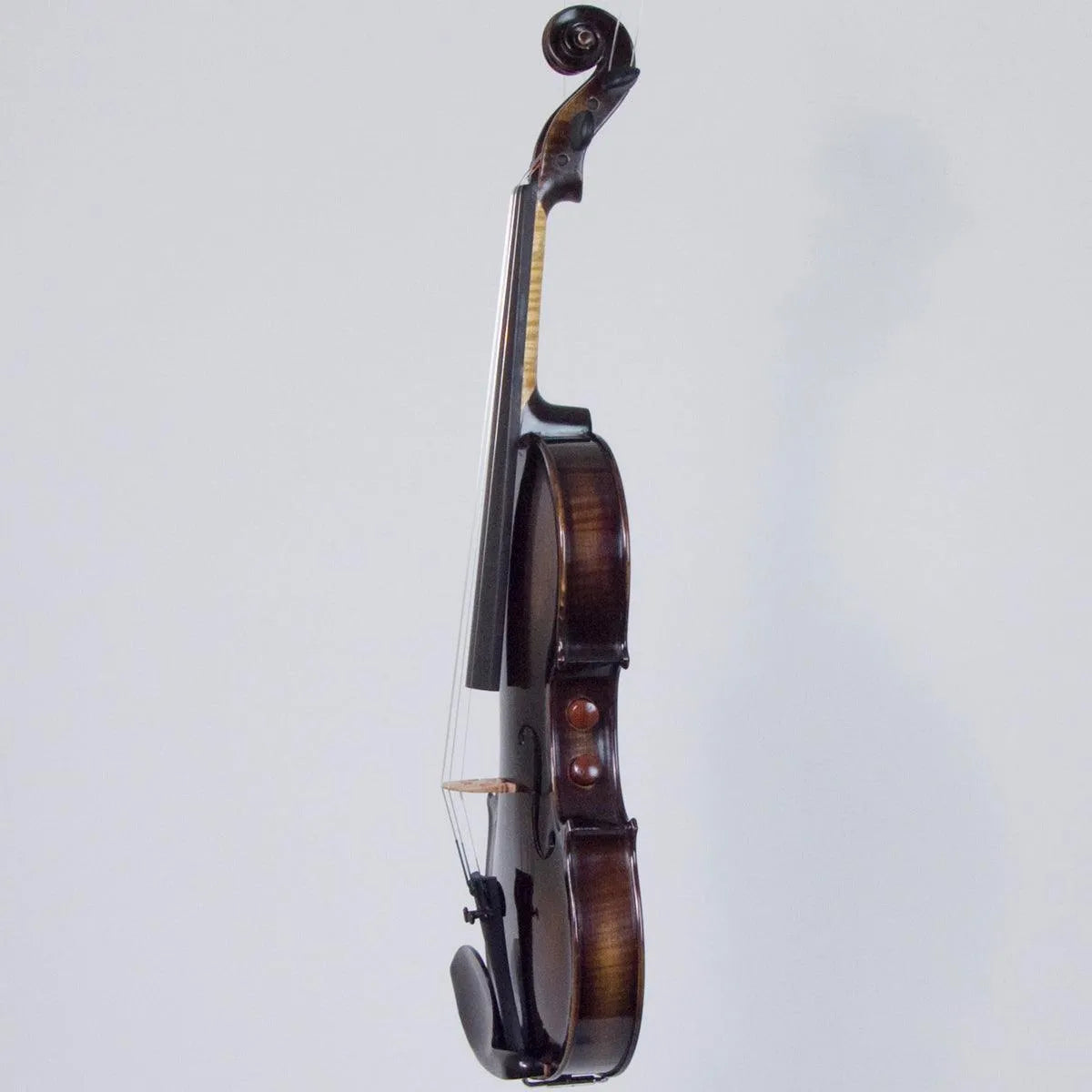 Realist RV4PeBA Pro Ac-El Violin with Instant Active, Trans Black finish & Wittner Finetune Pegs - Electric Violin Shop