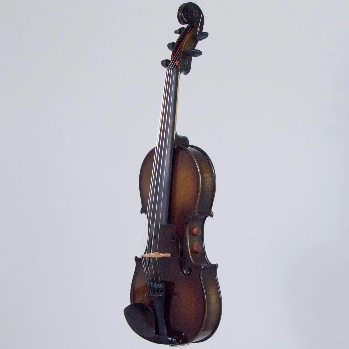 Realist RV5PeBA Pro Ac-El Violin with Instant Active, Trans Black finish & Wittner Finetune Pegs - Electric Violin Shop