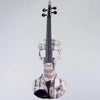 Stratton Skull Standard fretted violin, Shipwreck White with Starfish Designs pickup - Electric Violin Shop