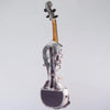 Stratton Skull Standard fretted violin, Shipwreck White with Starfish Designs pickup - Electric Violin Shop