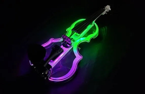 Spectra VLN2 Illuminated Electric Violin, White - Electric Violin Shop