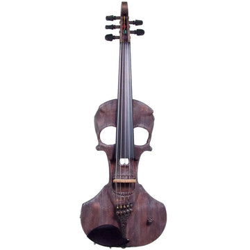 Stratton Skull 5 Standard electric violin, Driftwood - Electric Violin Shop