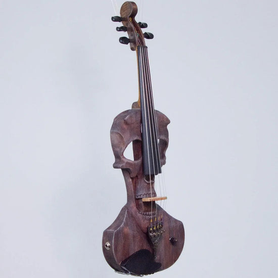 Stratton Skull 5 Standard electric violin, Driftwood - Electric Violin Shop