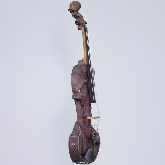 Stratton Skull 5 Standard electric violin, Driftwood - Electric Violin Shop