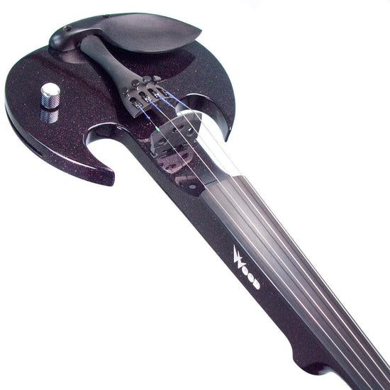 Wood Violins Stingray Pro 4-String Electric Violin, Purple Sparkle Finish - Electric Violin Shop