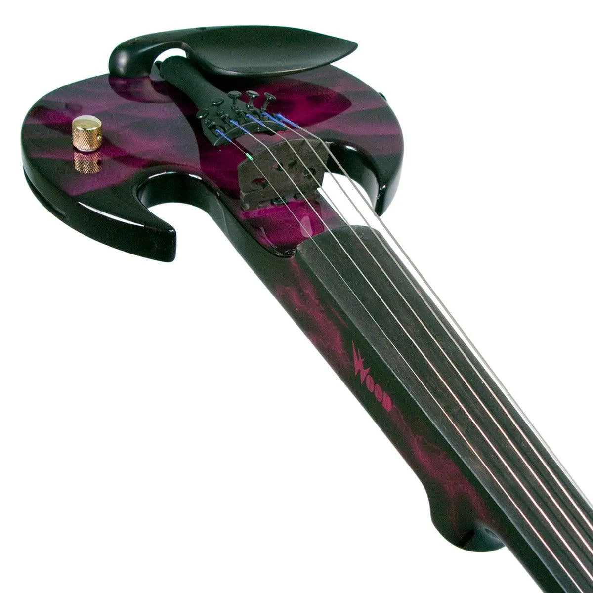 Wood Violins Stingray Pro 5-string electric violin, Purple Lightning custom finish - Electric Violin Shop