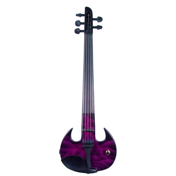 Wood Violins Stingray Pro 5-string electric violin, Purple Lightning custom finish - Electric Violin Shop