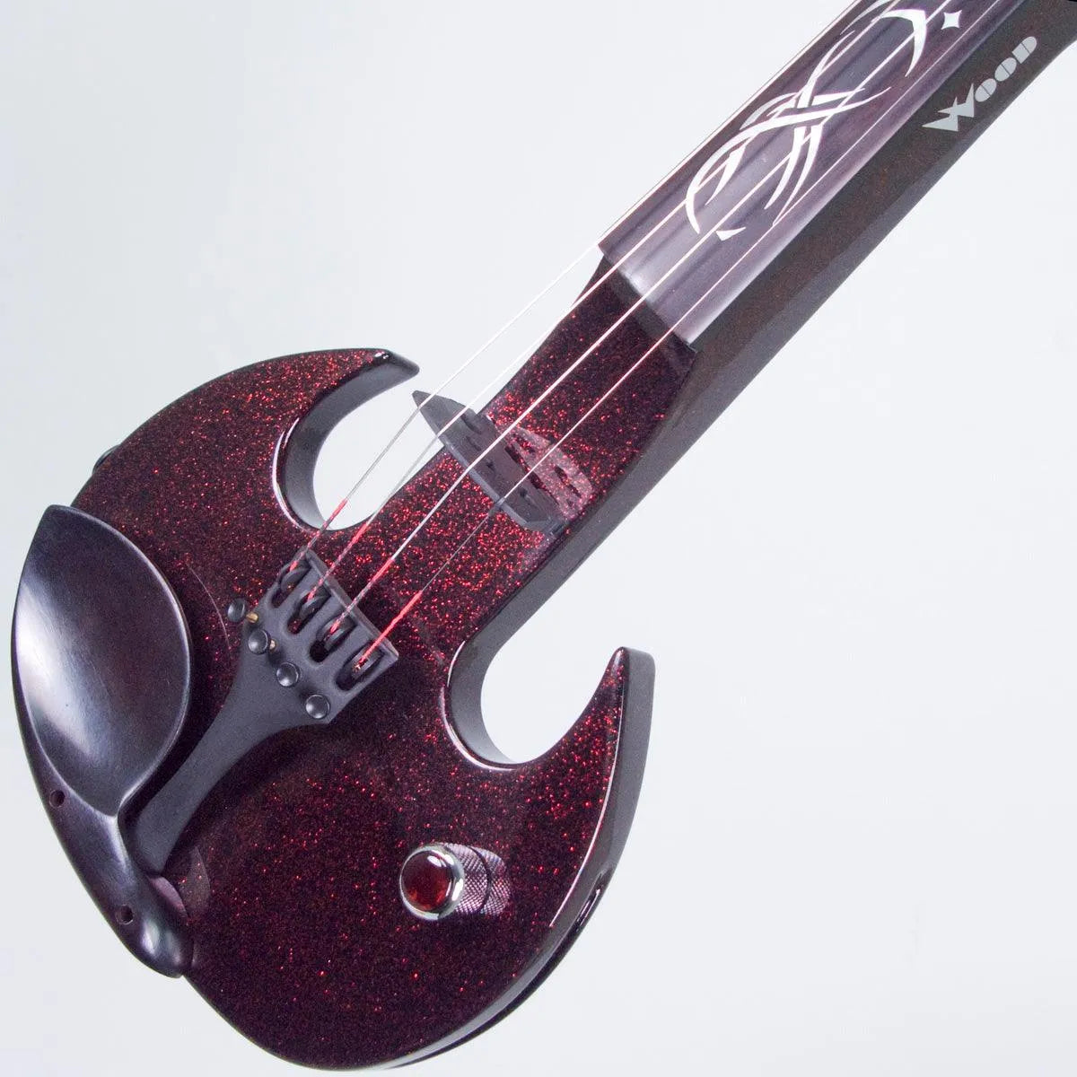 Wood Violins Stingray SVX4 Pro 4-string electric violin, Black Cherry - Electric Violin Shop