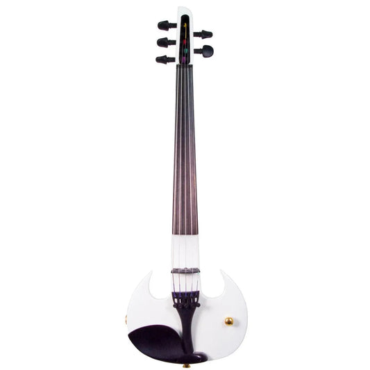 Wood Violins Stingray Pro 5, Arctic Pearl White - Electric Violin Shop