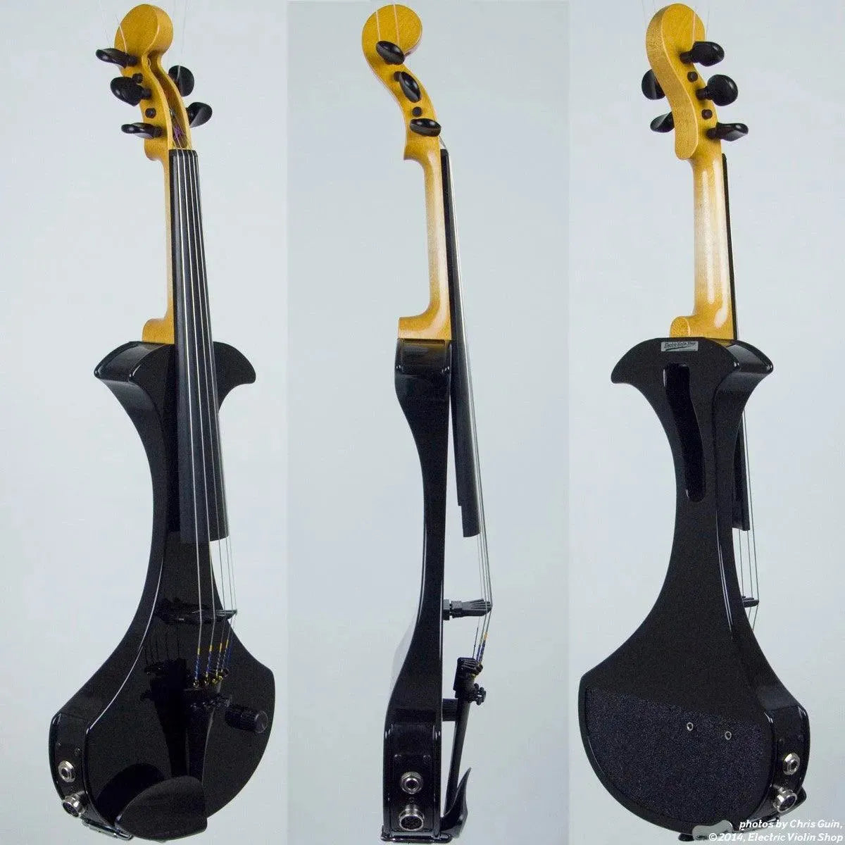 ZETA SV25 Strados Modern 5-string violin, gloss black
