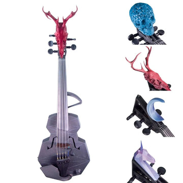 OpenFab Strata 5-String Acoustic-Electric Violin with Starfish Designs pickup and Modular Scroll