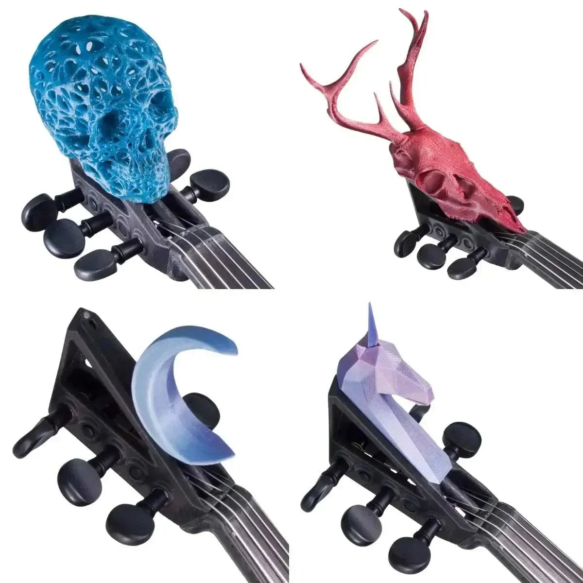 OpenFab Strata 5-String Acoustic-Electric Violin with Starfish