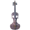 Stratton Skull Standard 5-string fretted electric violin, light driftwood - Electric Violin Shop