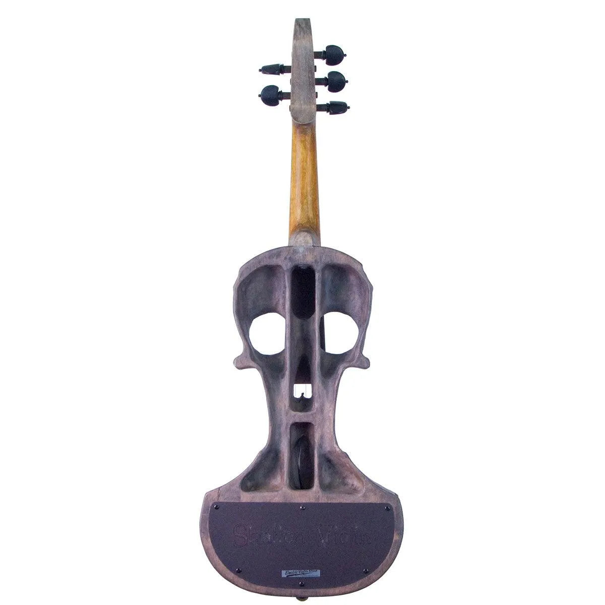 Stratton Skull Standard 5-string fretted electric violin, light driftwood - Electric Violin Shop