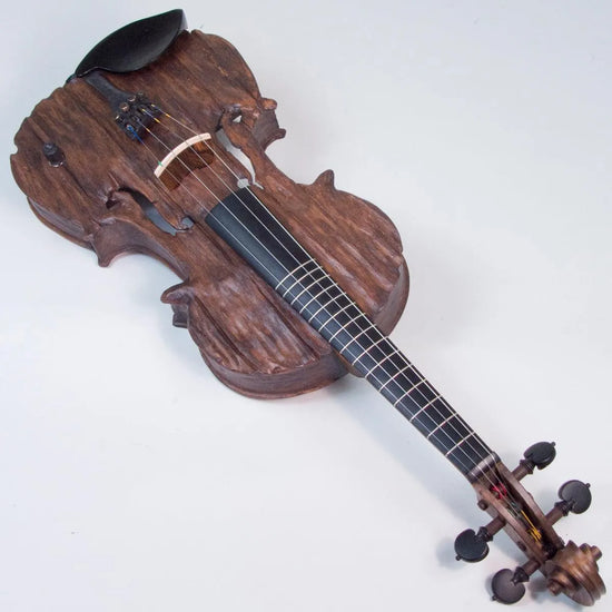 Stratton Gypsy Fretted Electric Violin, with Starfish Designs bridge - Electric Violin Shop