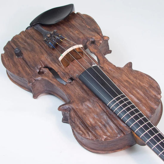 Stratton Gypsy Fretted Electric Violin, with Starfish Designs bridge - Electric Violin Shop