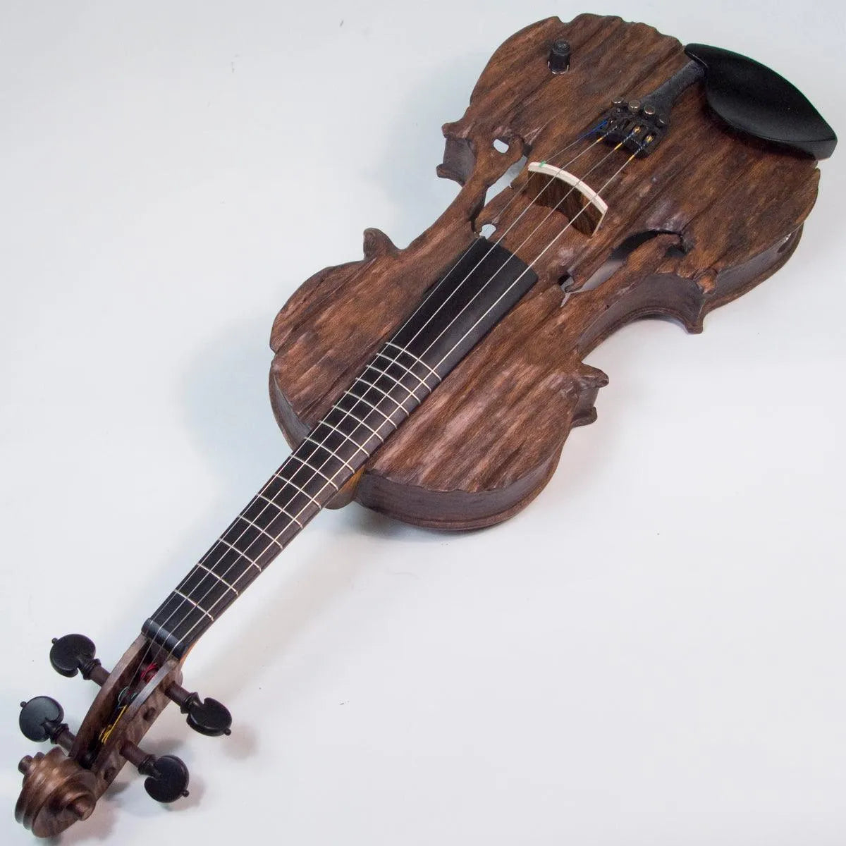 Stratton Gypsy Fretted Electric Violin, with Starfish Designs bridge - Electric Violin Shop