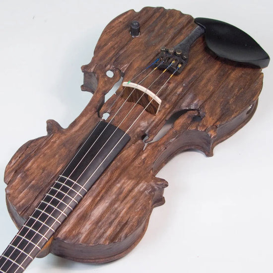 Stratton Gypsy Fretted Electric Violin, with Starfish Designs bridge - Electric Violin Shop