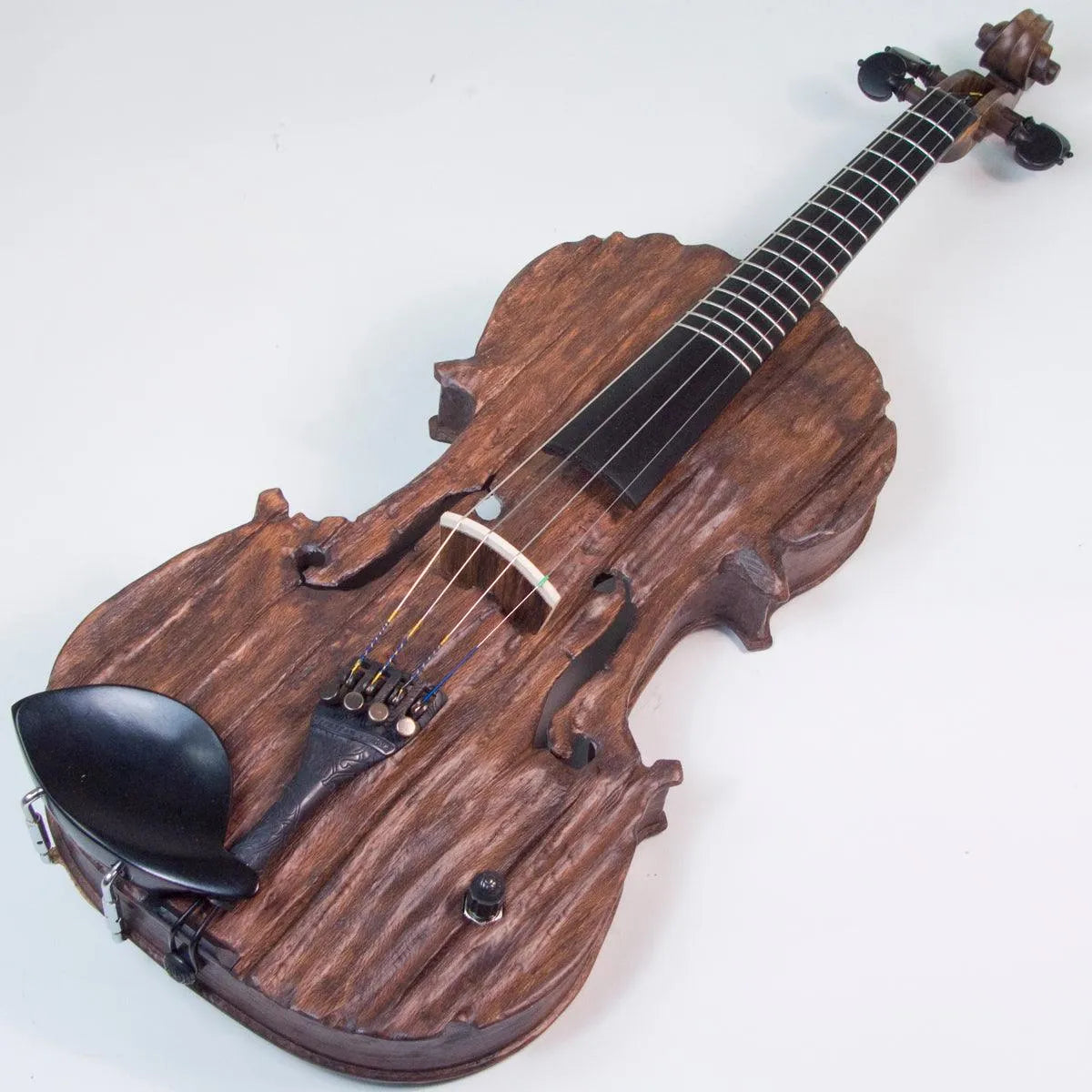 Stratton Gypsy Fretted Electric Violin, with Starfish Designs bridge - Electric Violin Shop