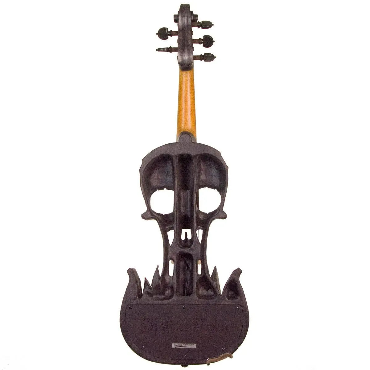 Stratton Skull Semi-Custom 5-string, Deep Cut Flames, black
