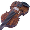 Stratton Gypsy 5-string electric violin, Antiqued Gypsy Finish, with Starfish Designs bridge - Electric Violin Shop