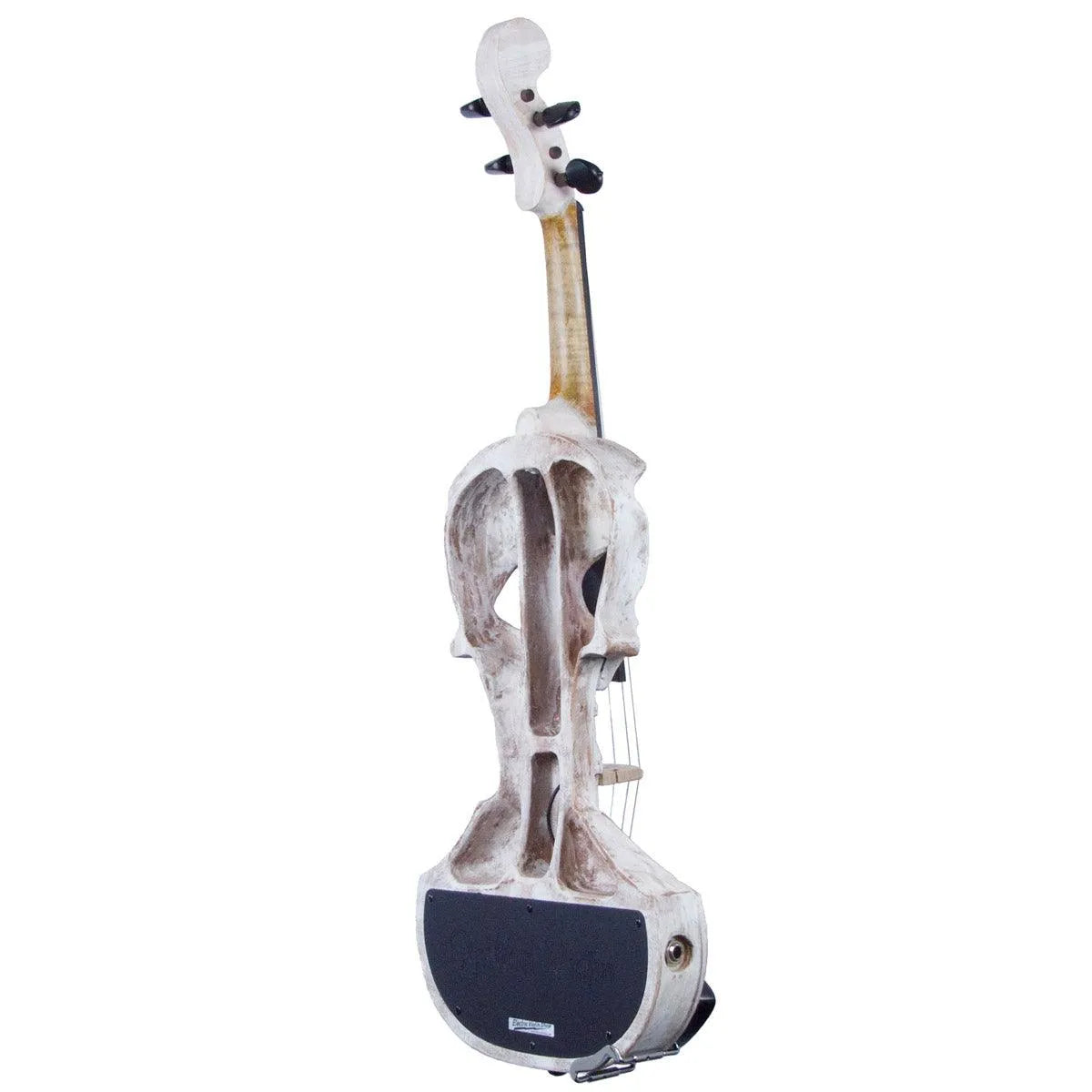 Stratton Skull Standard Electric Violin, Shipwreck White - Electric Violin Shop