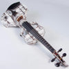 Stratton Skull Standard fretted violin, Shipwreck White with Starfish Designs pickup - Electric Violin Shop