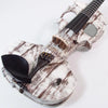 Stratton Skull Standard fretted violin, Shipwreck White with Starfish Designs pickup - Electric Violin Shop