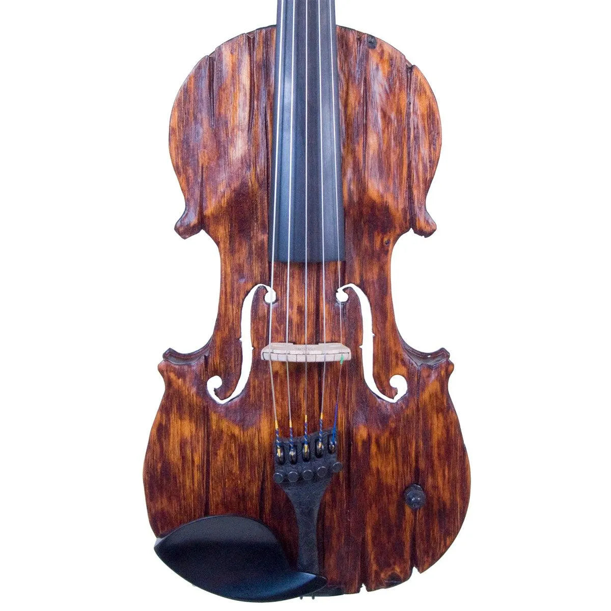 Stratton Gypsy 5-string electric violin, Antiqued Gypsy Finish, with Starfish Designs bridge - Electric Violin Shop