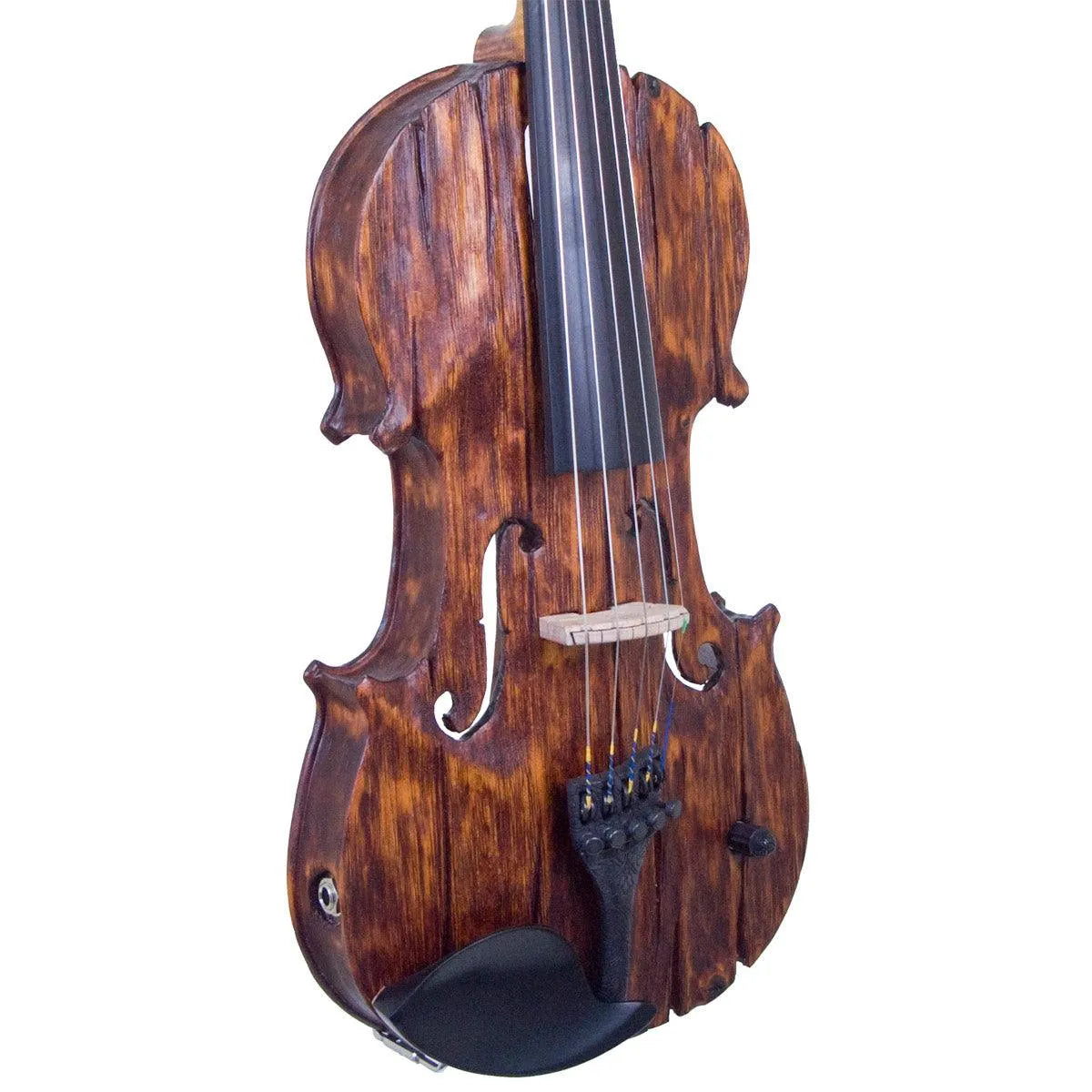 Stratton Gypsy 5-string electric violin, Antiqued Gypsy Finish, with Starfish Designs bridge - Electric Violin Shop