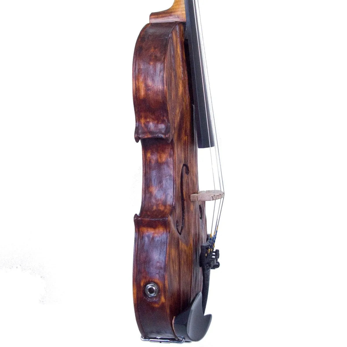 Stratton Gypsy 5-string electric violin, Antiqued Gypsy Finish, with Starfish Designs bridge - Electric Violin Shop